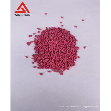 High quality pink color masterbatch for plastic PP PE shopping bags